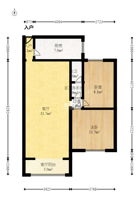 星邮小区  2室2厅1卫   45.00万