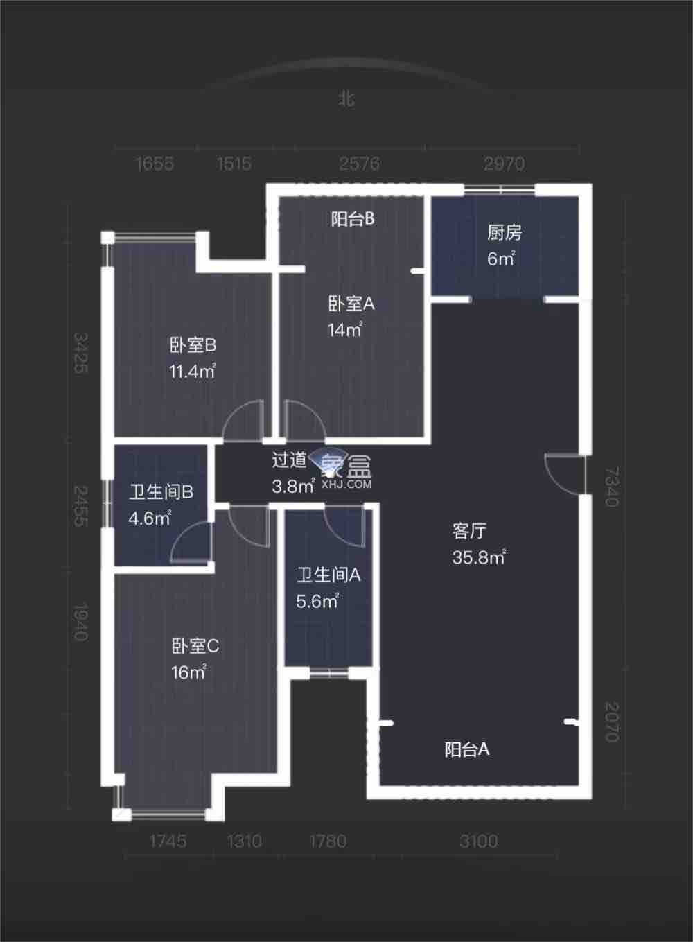 金水湾  3室2厅2卫   76.80万