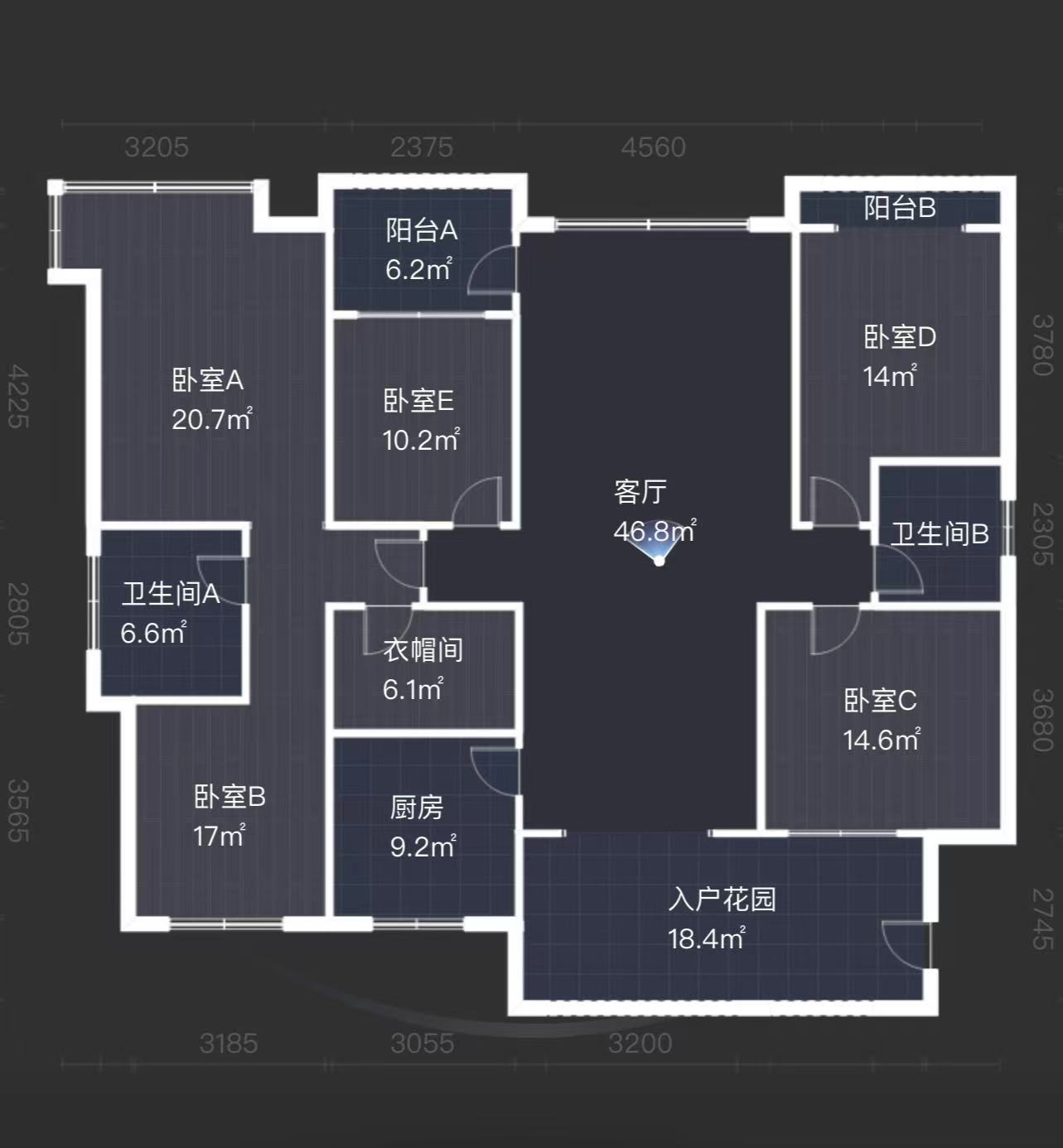 颐景园  4室2厅2卫   135.00万