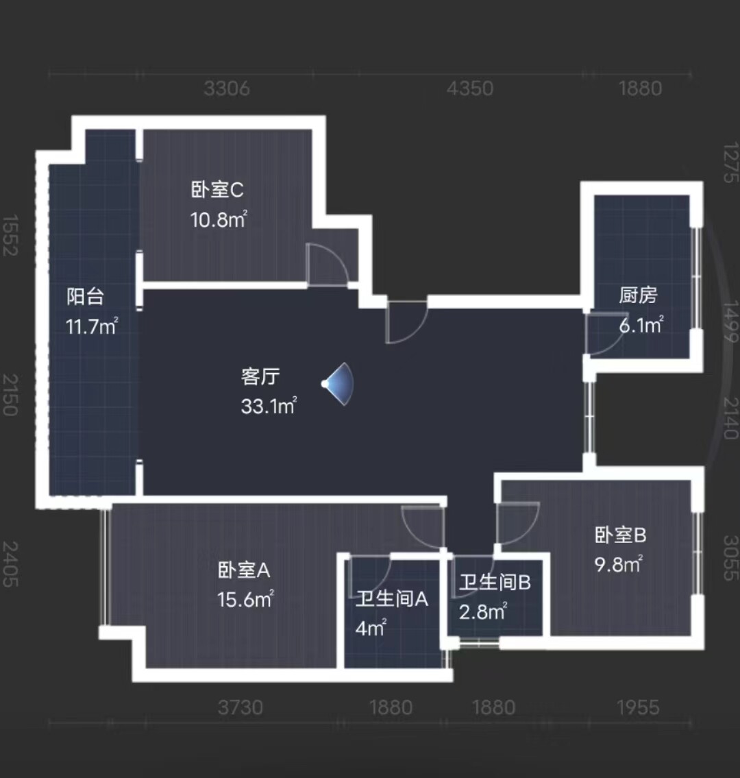 玫瑰御园  3室2厅2卫   71.80万