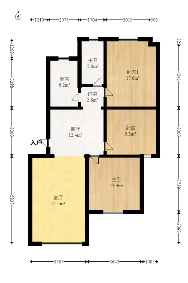 长丰星城  3室2厅1卫    55.0万