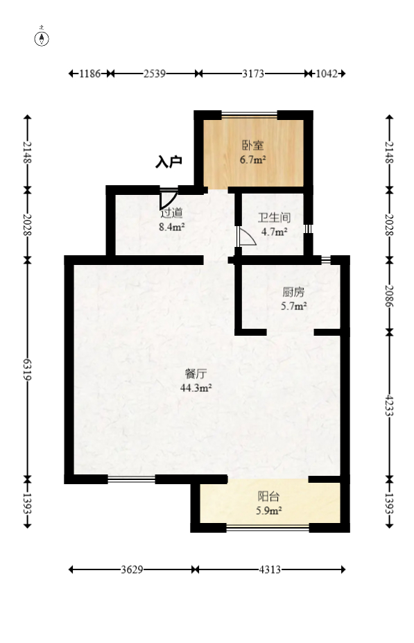 和泓融成府  4室2厅4卫   129.00万室内图1