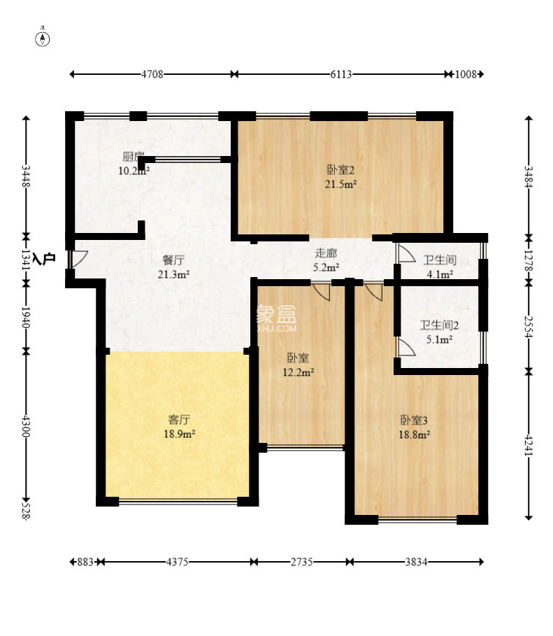 康桥长郡  4室2厅2卫    91.74万