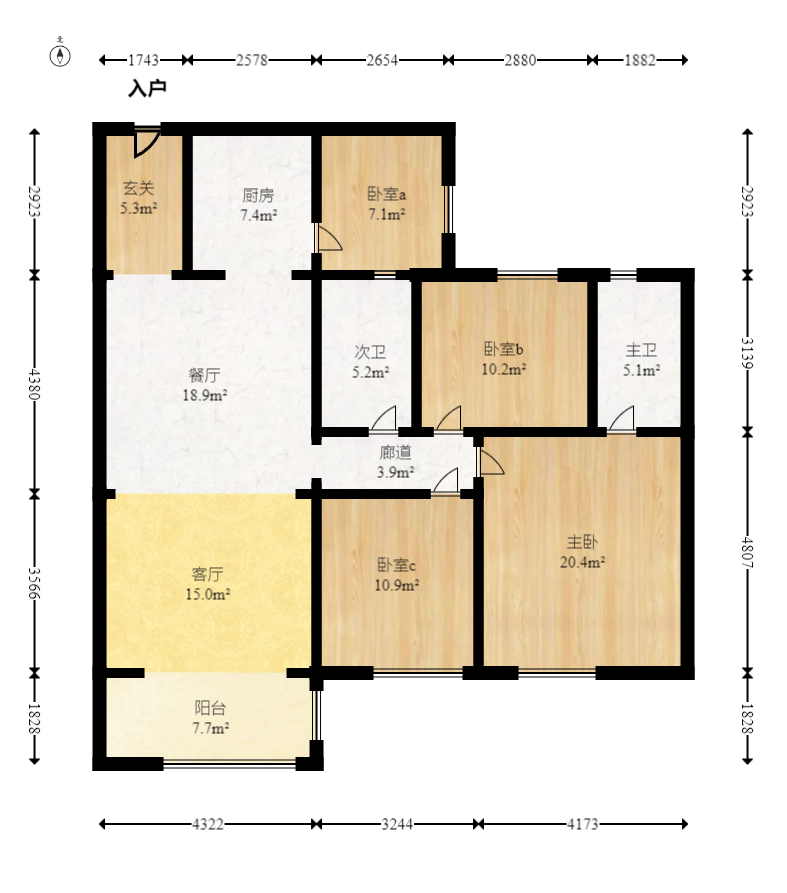 碧桂园培文府锦园  3室2厅2卫    98.6万 碧桂园培文府锦园  3室2厅2卫    98.6万户型图