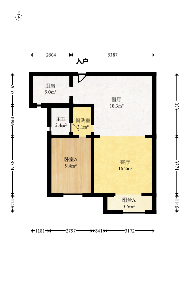保利城(中航城国际社区、郡原美村) 4室2厅2卫 66.8万 保利城(中航城国际社区、郡原美村) 4室2厅2卫 66.8万户型图