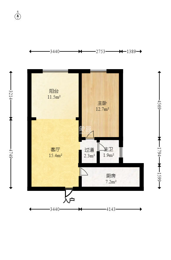 都市晨光  2室1厅1卫   50.00万