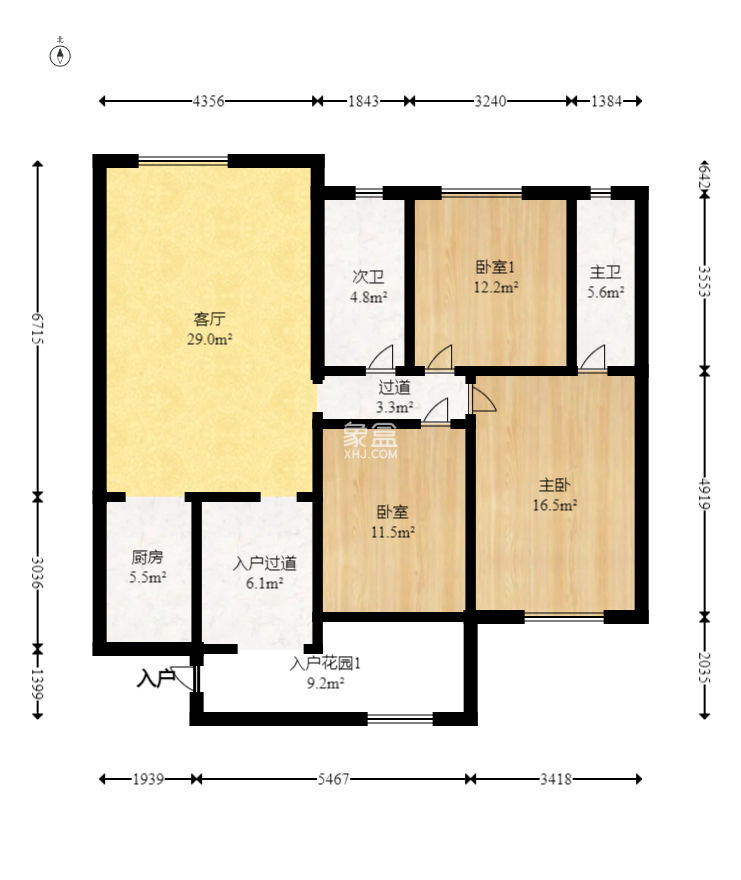 铂宫  3室2厅1卫    160.0万