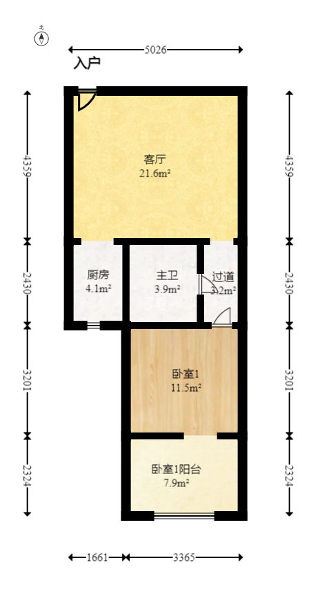君悦紫园  1室1厅1卫   71.00万