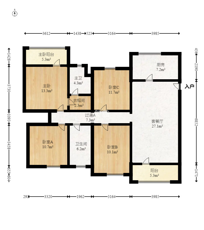 麓谷小镇  4室2厅1卫   108.80万