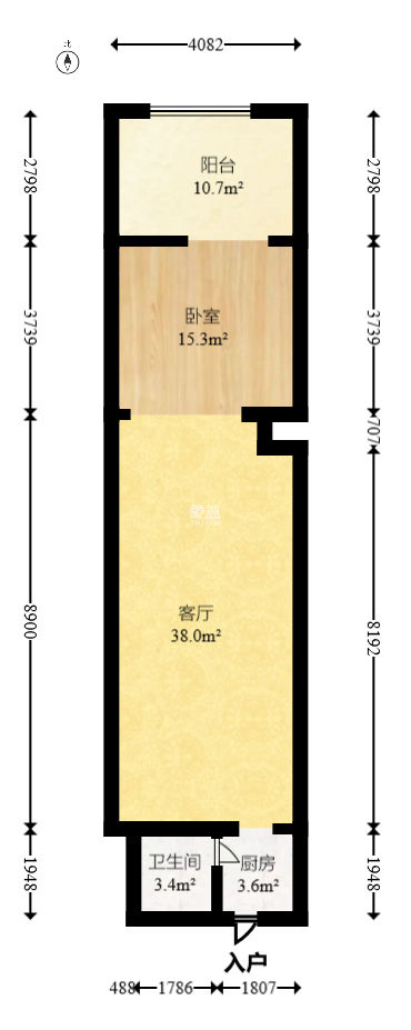 MOMA當(dāng)代廣場(chǎng)  2室1廳1衛(wèi)   46.80萬