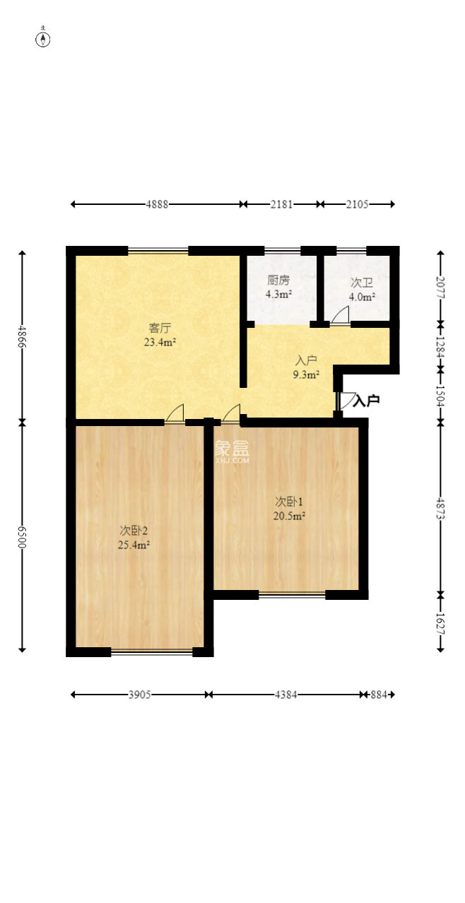 扫把塘二村（湖南省第六工程公司宿舍） 2室2厅 46.80万