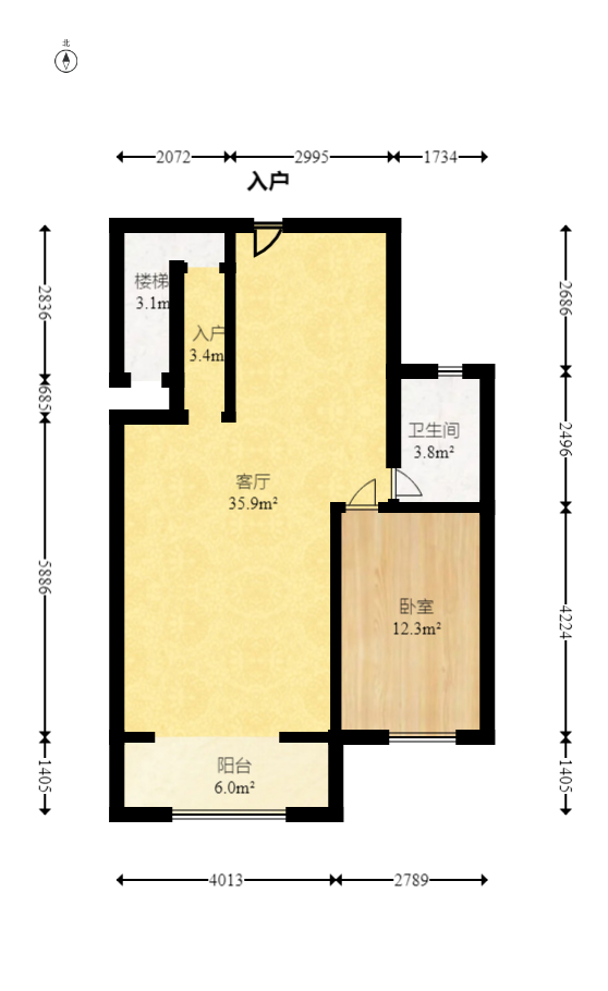 龙湖碧桂园天宸原著  4室2厅3卫    169.8万室内图1
