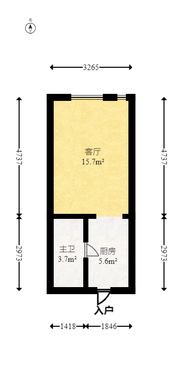 碧桂园翘楚棠  2室2厅1卫   38.00万室内图1