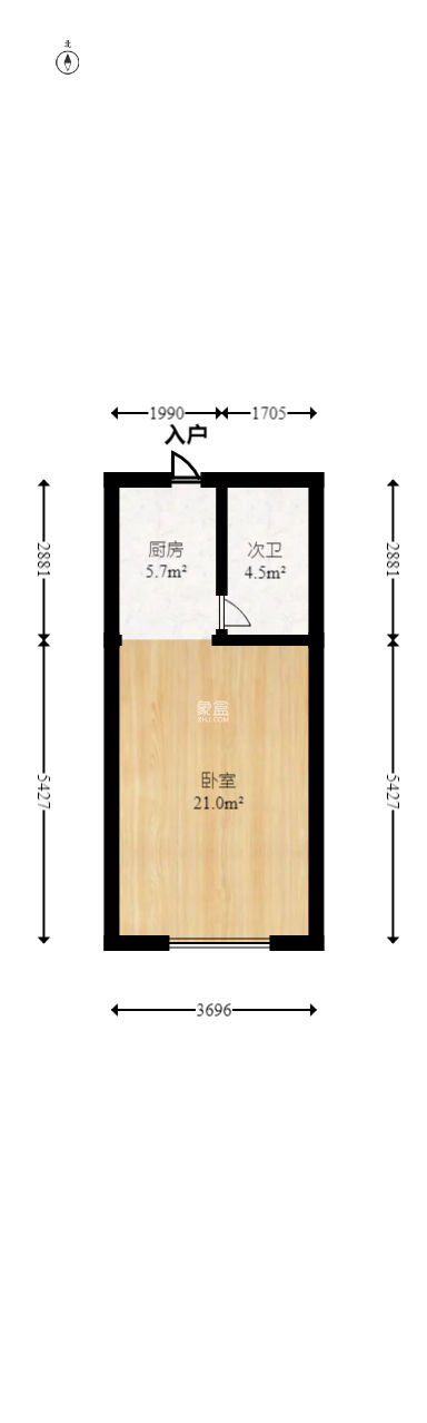 华侨假日中心（晟华苑）  1室1厅1卫   42.00万