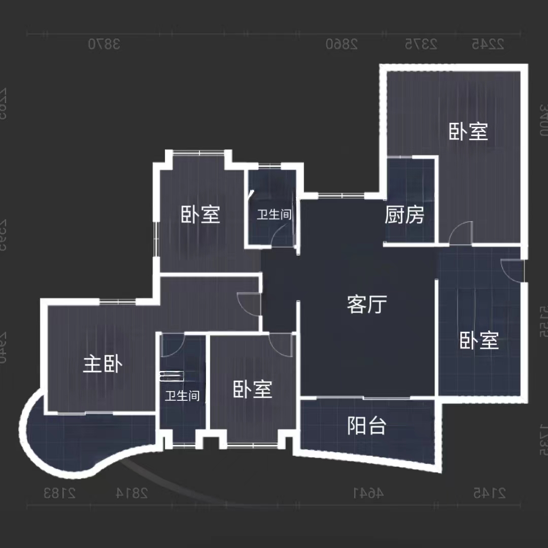 大江观邸-富基花园  5室2厅2卫   57.60万