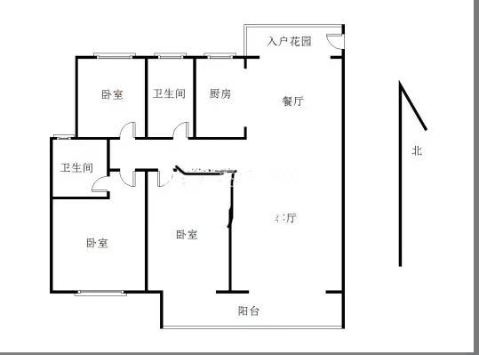 华晨御园 3室2厅2卫 58.5万 华晨御园 3室2厅2卫 58.5万室内图