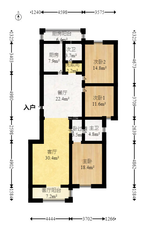 芙蓉别墅山庄（嘉湘华庭）  3室2厅2卫   175.00万