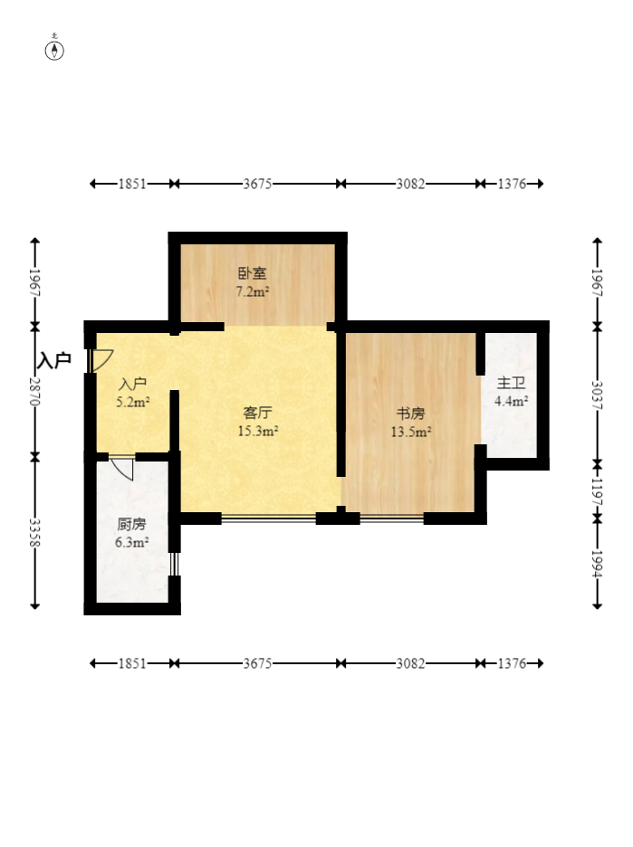 明城公寓 1室1厅1卫 24.8万 明城公寓 1室1厅1卫 24.8万户型图