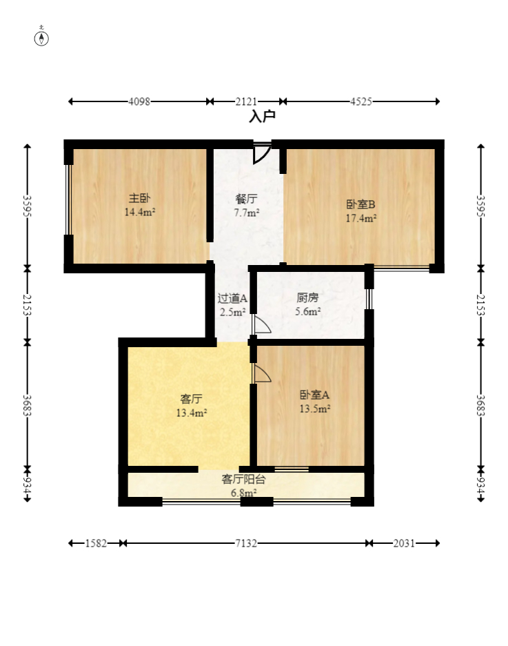 旭輝藏郡（藏郡、旭湘華府)  3室2廳1衛(wèi)    275.0萬室內(nèi)圖1