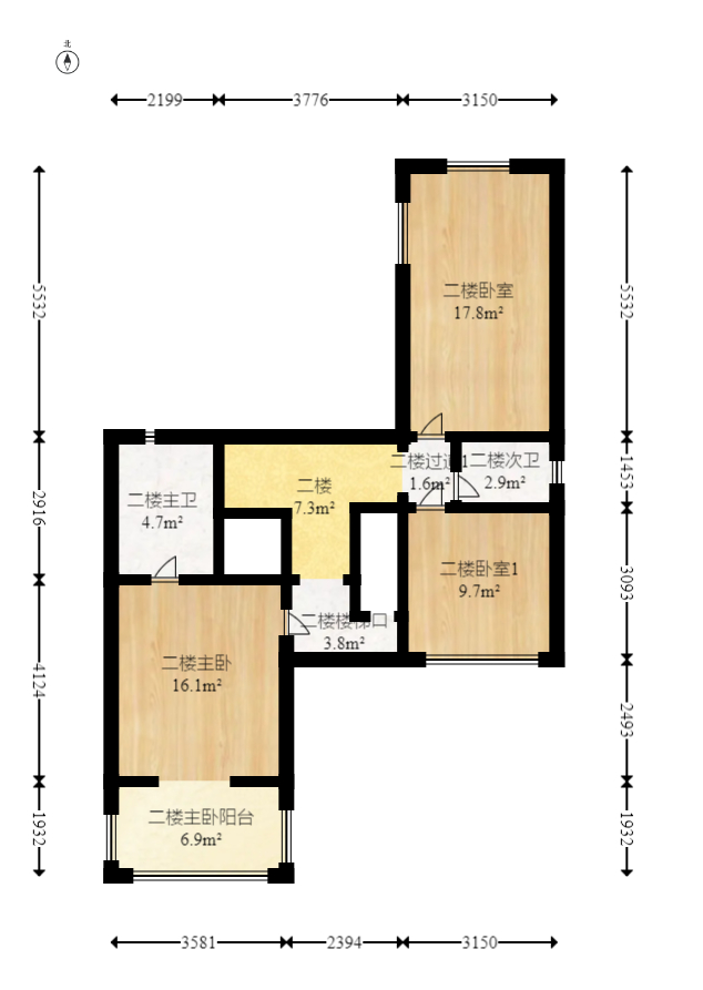 芙蓉苑  4室2厅2卫   108.00万室内图1