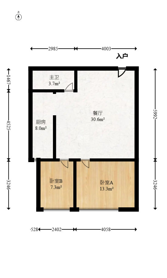 欧亚达国际广场  2室2厅1卫   71.00万