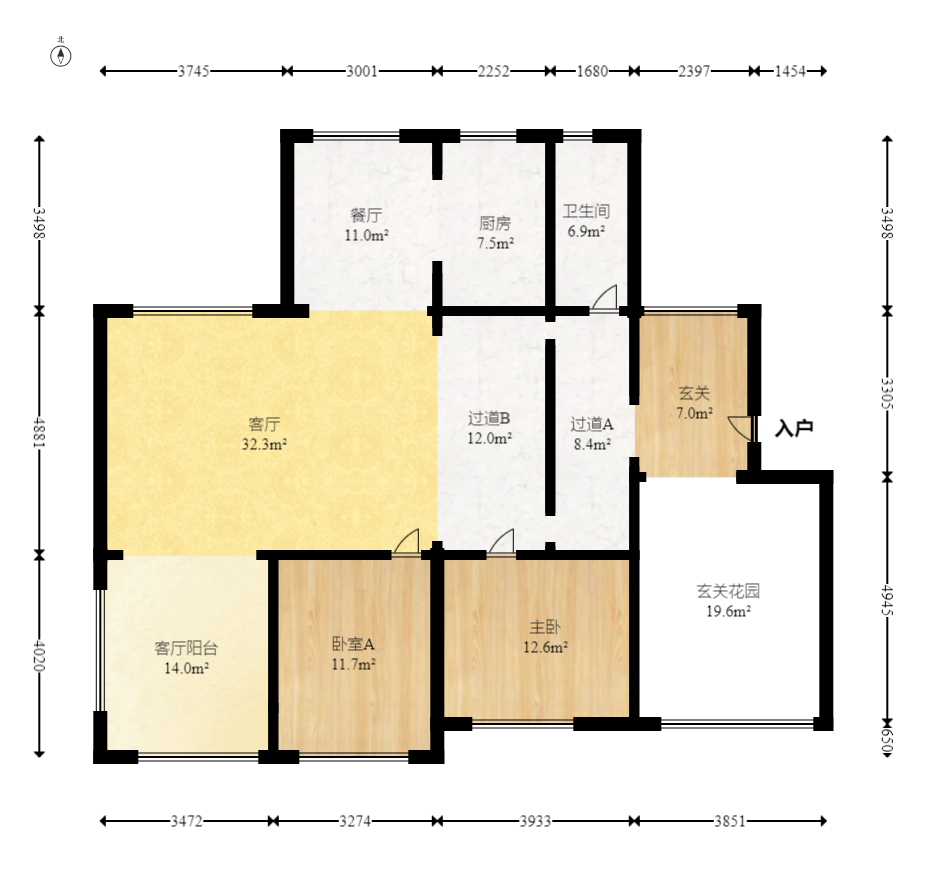 八方小区D区 5室2厅3卫 750.8万 八方小区D区 5室2厅3卫 750.8万户型图