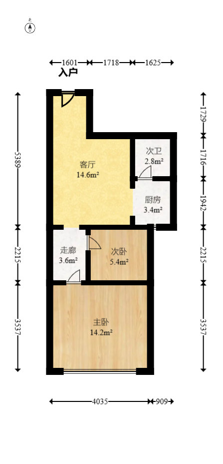 滨河华庭 2室1厅1卫 78.0万 滨河华庭 2室1厅1卫 78.0万户型图