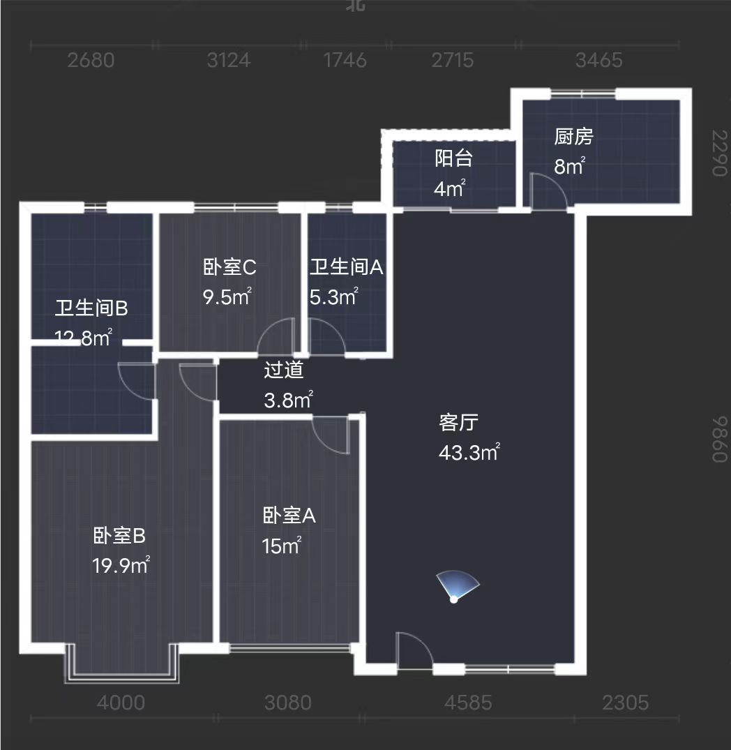 恒大华府  3室2厅2卫    100.0万 恒大华府  3室2厅2卫    100.0万室内图