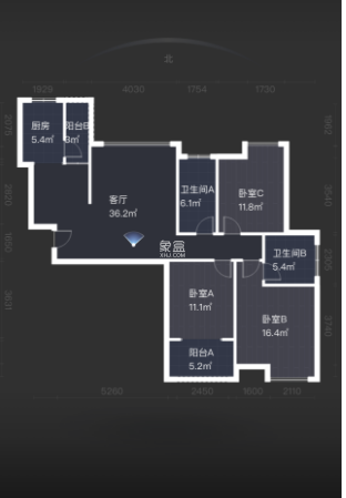 西郡佳园  3室2厅2卫   49.80万