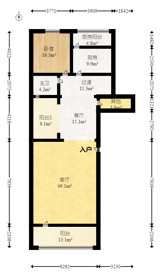 珠江郦城璞墅  5室2厅2卫   413.80万
