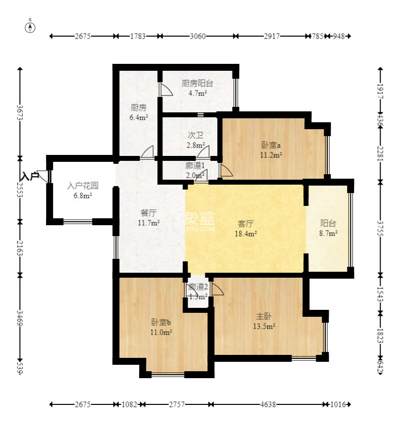 保利麓谷林语F区  3室2厅1卫    125.0万