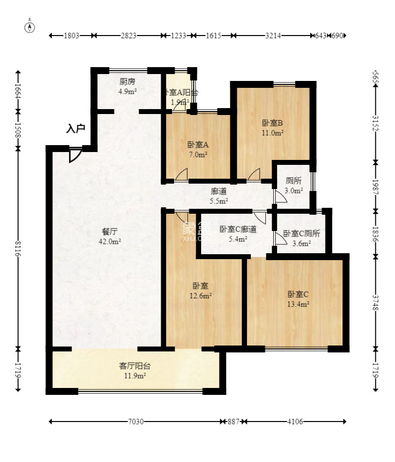 湘熙水郡（观澜海赋家园）  4室2厅2卫    198.0万