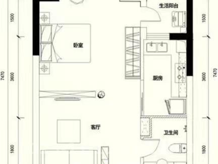 碧桂园  1室1厅1卫   23.80万