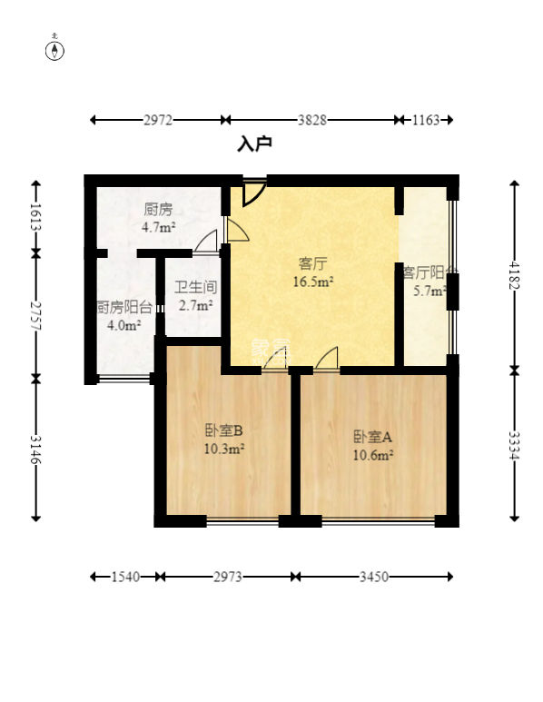 中建芙蓉工社  2室2厅1卫   55.80万