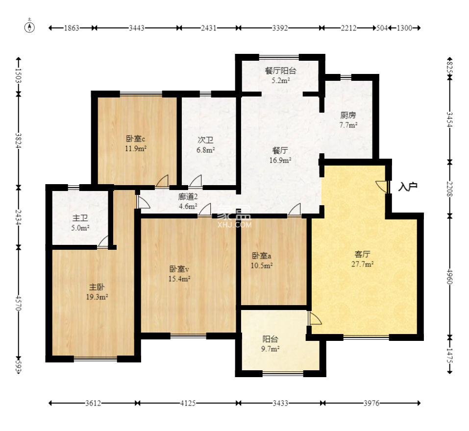 银华山庄  4室2厅2卫    92.8万