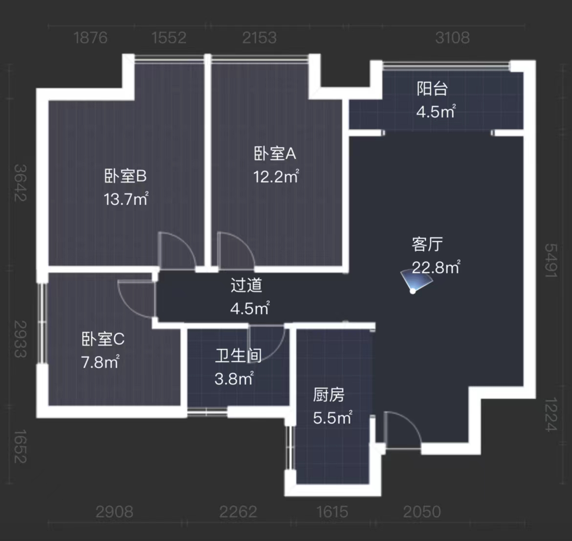 流金岁月-华晨国际 3室2厅1卫 58.0万 流金岁月-华晨国际 3室2厅1卫 58.0万室内图