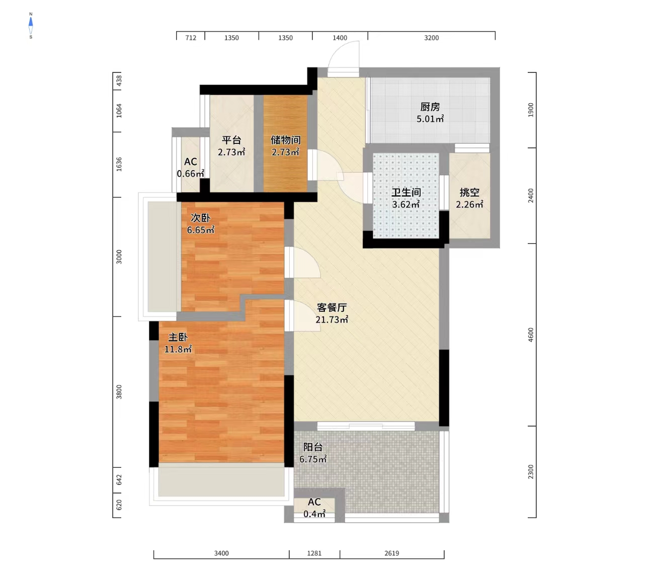 金轮翡翠名园  3室2厅1卫    56.0万