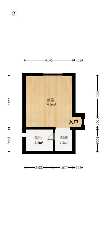 兰亭湾畔  1室1厅1卫    28.0万室内图1