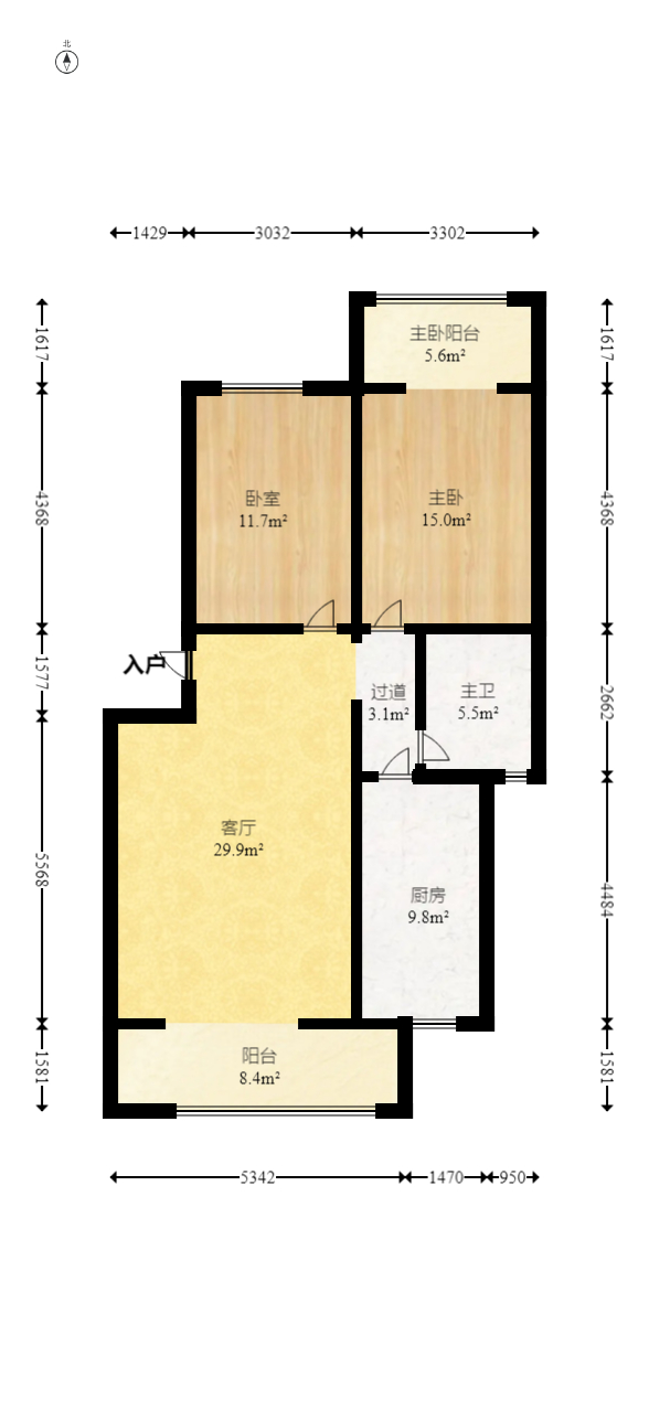 湘瑞家园  2室2厅1卫   46.50万室内图1