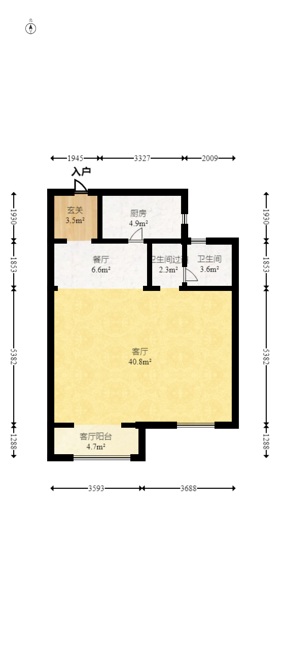 阳光城尚东湾蓝莓苑  3室2厅2卫   115.00万 阳光城尚东湾蓝莓苑  3室2厅2卫   115.00万户型图