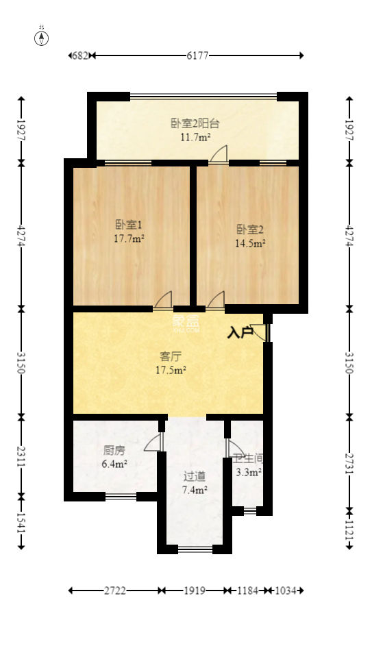 长重机械厂宿舍  2室2厅1卫   33.00万
