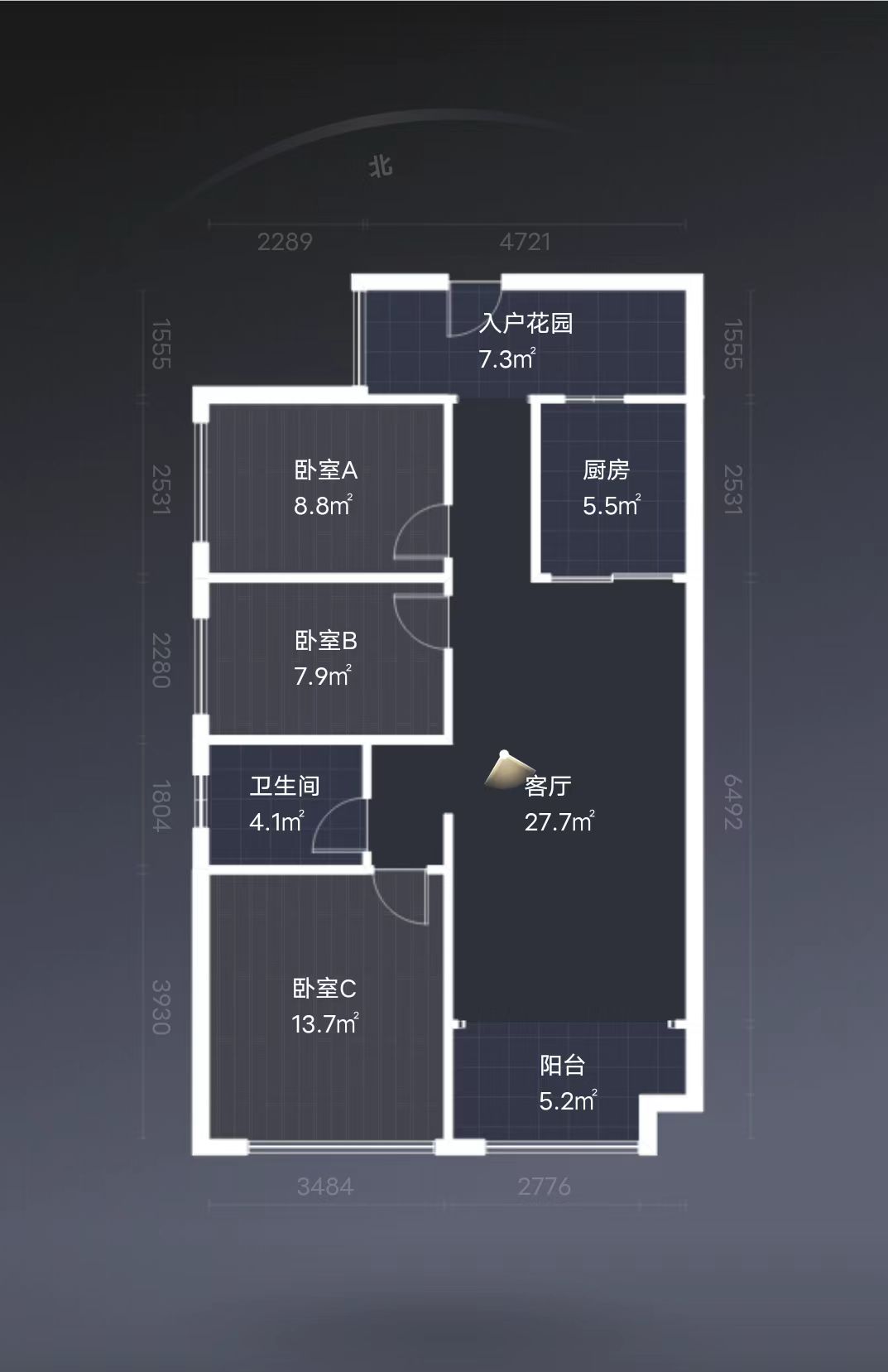 佳兆业金域天下三期 3室2厅1卫 35.0万 佳兆业金域天下三期 3室2厅1卫 35.0万室内图