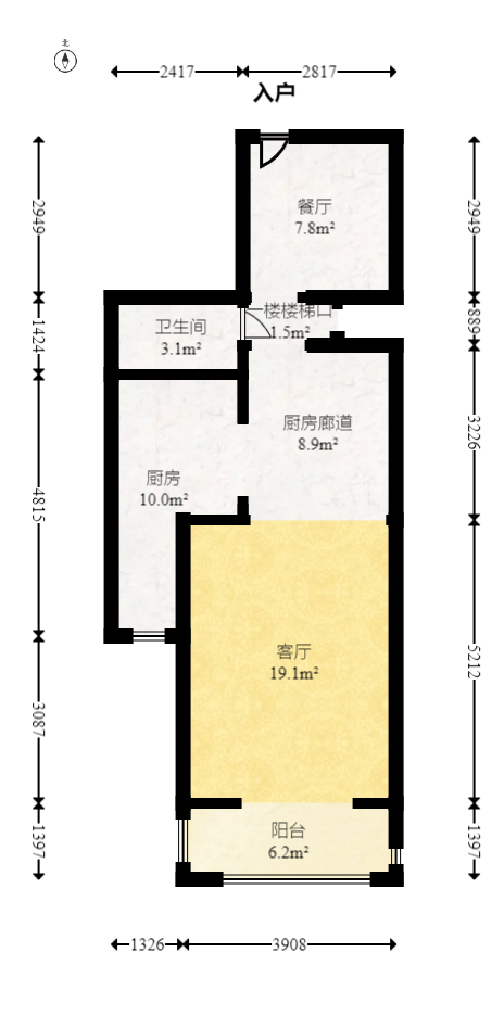 邦盛水岸御园  3室2厅2卫   117.80万室内图1
