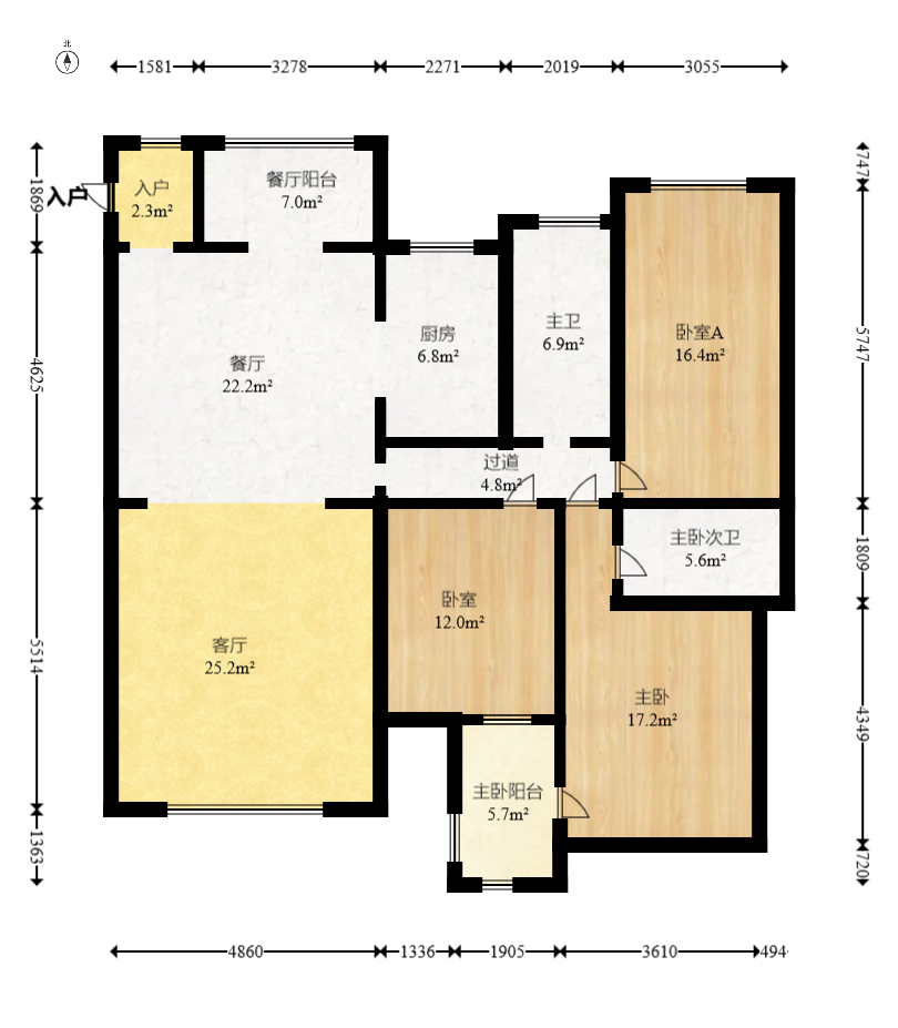 美林水郡  3室2厅2卫    82.2万 美林水郡  3室2厅2卫    82.2万户型图