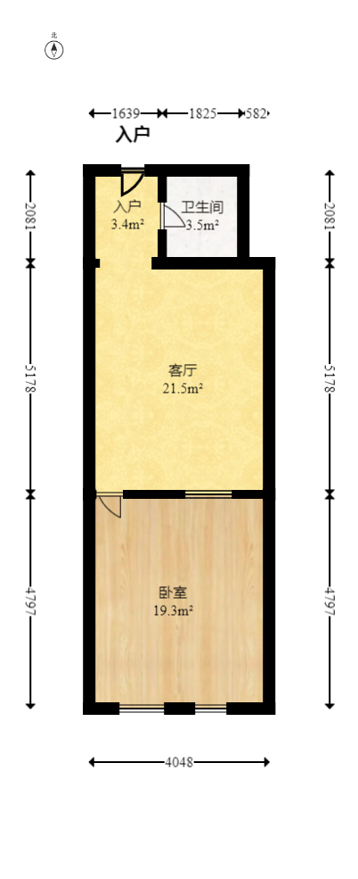 MOMA当代广场  2室1厅1卫   50.20万室内图1