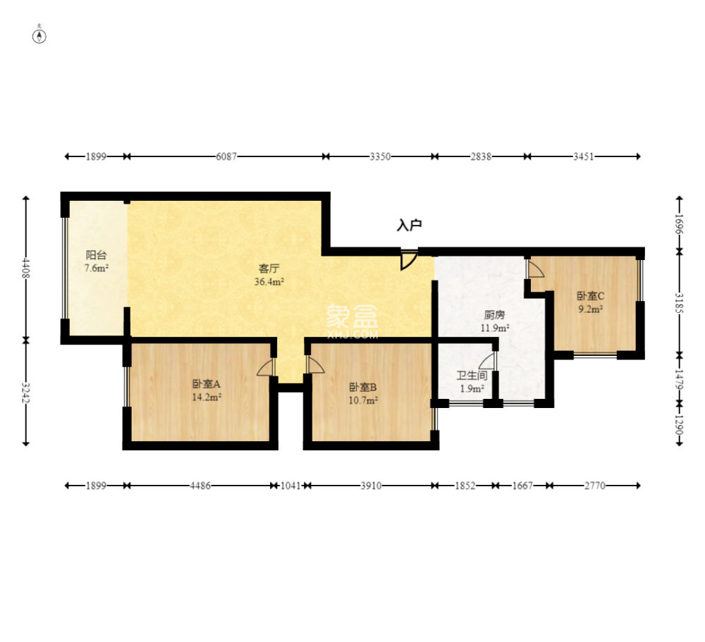 西子湖畔沃府  3室2厅1卫    99.0万