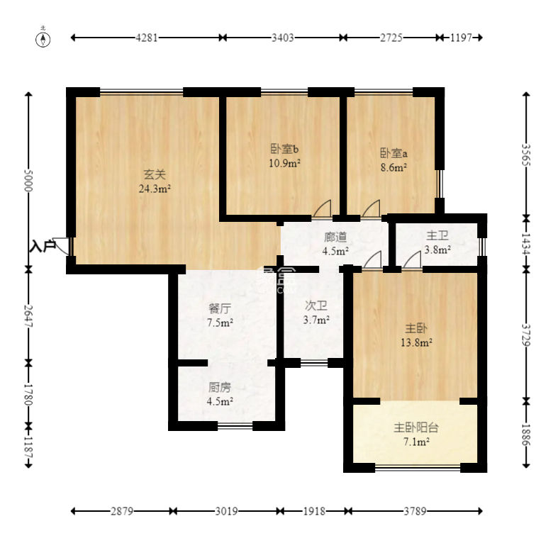 润芳园  3室2厅2卫    88.0万