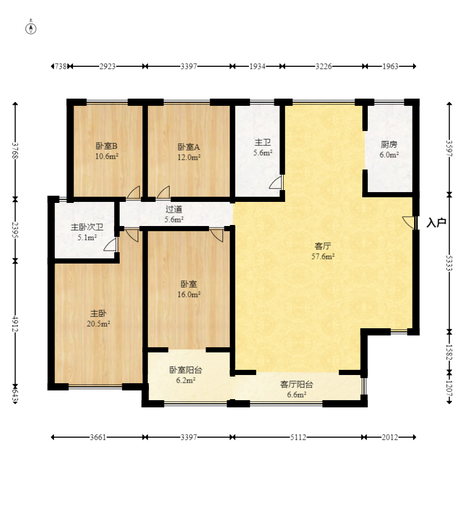 淞雅苑  4室2厅2卫    135.0万 淞雅苑  4室2厅2卫    135.0万户型图