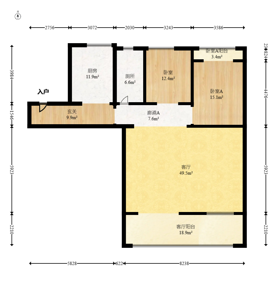 建发央著  5室2厅2卫    330.0万室内图1