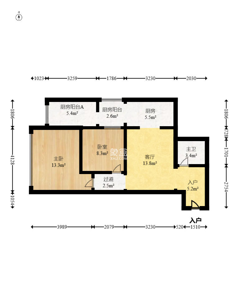 碧桂园威尼斯城 2室2厅1卫 49.80万 碧桂园威尼斯城 2室2厅1卫 49.80万户型图